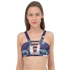 Alien-astronaut-scene Cage Up Bikini Top by Salman4z