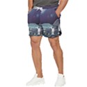 Alien-astronaut-scene Men s Runner Shorts View3