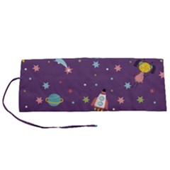 Space-travels-seamless-pattern-vector-cartoon Roll Up Canvas Pencil Holder (s) by Salman4z