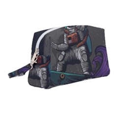 Illustration-astronaut-cosmonaut-paying-skateboard-sport-space-with-astronaut-suit Wristlet Pouch Bag (medium) by Salman4z