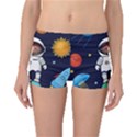 Boy-spaceman-space-rocket-ufo-planets-stars Boyleg Bikini Bottoms View1