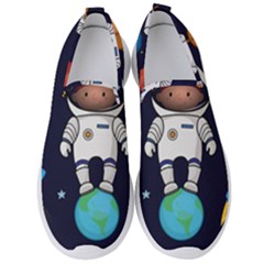 Boy-spaceman-space-rocket-ufo-planets-stars Men s Slip On Sneakers by Salman4z