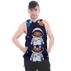 Boy-spaceman-space-rocket-ufo-planets-stars Men s Sleeveless Hoodie by Salman4z