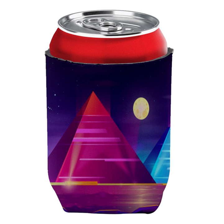 Egyptian-pyramids-night-landscape-cartoon Can Holder