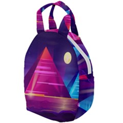 Egyptian-pyramids-night-landscape-cartoon Travel Backpack by Salman4z