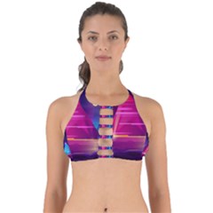 Egyptian-pyramids-night-landscape-cartoon Perfectly Cut Out Bikini Top by Salman4z