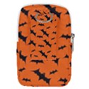 Halloween-card-with-bats-flying-pattern Belt Pouch Bag (Small) View2