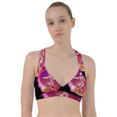 Astronaut-spacesuit-standing-surfboard-surfing-milky-way-stars Sweetheart Sports Bra by Salman4z