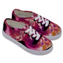 Astronaut-spacesuit-standing-surfboard-surfing-milky-way-stars Kids  Classic Low Top Sneakers View3