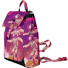 Astronaut-spacesuit-standing-surfboard-surfing-milky-way-stars Buckle Everyday Backpack by Salman4z