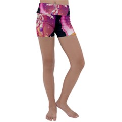 Astronaut-spacesuit-standing-surfboard-surfing-milky-way-stars Kids  Lightweight Velour Yoga Shorts by Salman4z