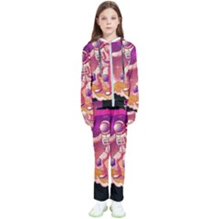 Astronaut-spacesuit-standing-surfboard-surfing-milky-way-stars Kids  Tracksuit by Salman4z