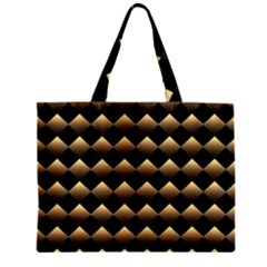 Golden Chess Board Background Zipper Mini Tote Bag by pakminggu