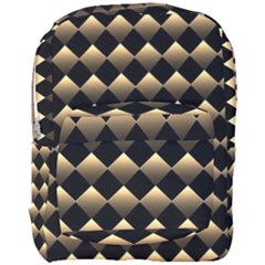 Golden Chess Board Background Full Print Backpack