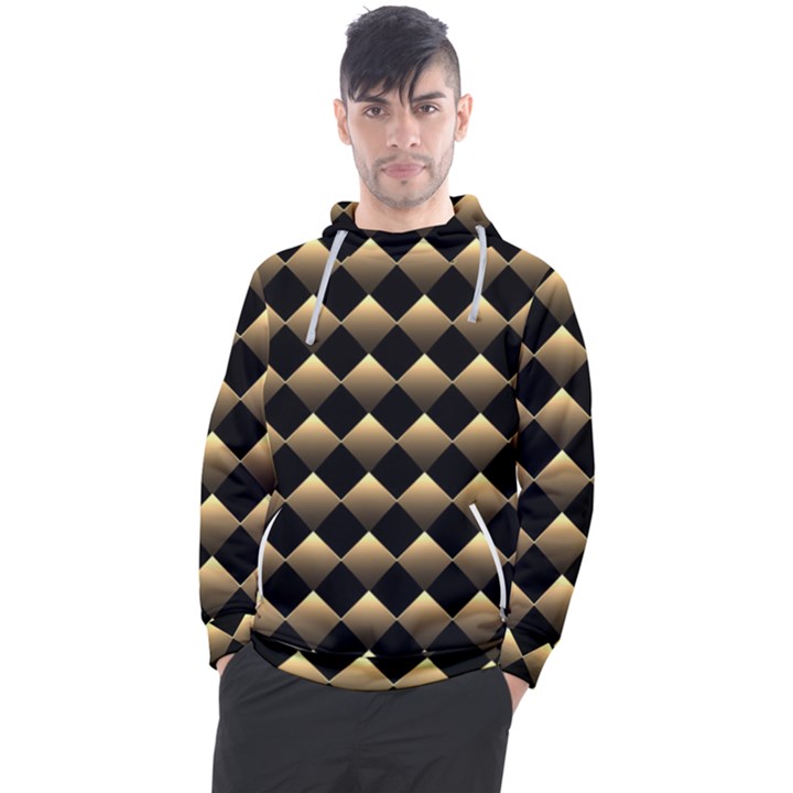 Golden Chess Board Background Men s Pullover Hoodie