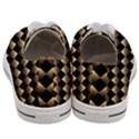 Golden Chess Board Background Women s Low Top Canvas Sneakers View4