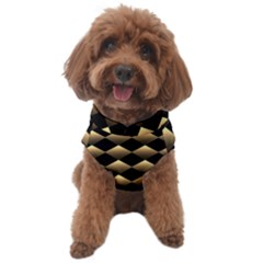 Golden Chess Board Background Dog Sweater by pakminggu