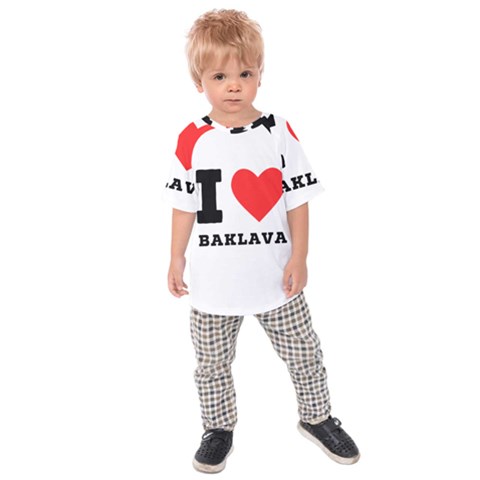 I Love Baklava Kids  Raglan Tee by ilovewhateva