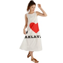 I Love Baklava Summer Maxi Dress by ilovewhateva