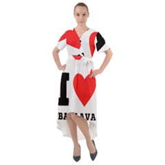 I Love Baklava Front Wrap High Low Dress by ilovewhateva