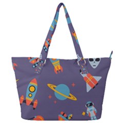 Space-seamless-pattern Full Print Shoulder Bag by Salman4z