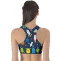 Big-set-cute-astronauts-space-planets-stars-aliens-rockets-ufo-constellations-satellite-moon-rover-v Sports Bra View2