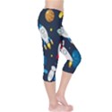 Big-set-cute-astronauts-space-planets-stars-aliens-rockets-ufo-constellations-satellite-moon-rover-v Capri Leggings  View4