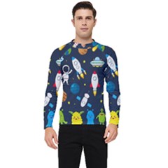 Big-set-cute-astronauts-space-planets-stars-aliens-rockets-ufo-constellations-satellite-moon-rover-v Men s Long Sleeve Rash Guard by Salman4z