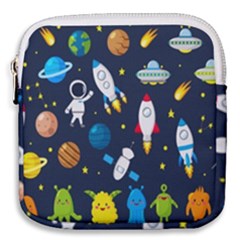 Big-set-cute-astronauts-space-planets-stars-aliens-rockets-ufo-constellations-satellite-moon-rover-v Mini Square Pouch by Salman4z