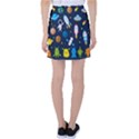 Big-set-cute-astronauts-space-planets-stars-aliens-rockets-ufo-constellations-satellite-moon-rover-v Tennis Skirt View2