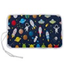 Big-set-cute-astronauts-space-planets-stars-aliens-rockets-ufo-constellations-satellite-moon-rover-v Pen Storage Case (S) View1