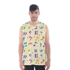 Seamless-pattern-musical-note-doodle-symbol Men s Basketball Tank Top by Salman4z