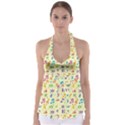 Seamless-pattern-musical-note-doodle-symbol Babydoll Tankini Top View1