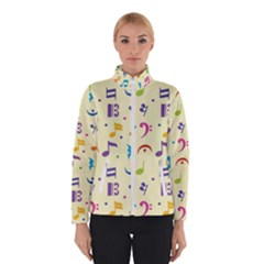 Seamless-pattern-musical-note-doodle-symbol Women s Bomber Jacket by Salman4z