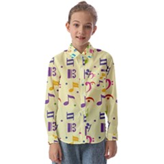 Seamless-pattern-musical-note-doodle-symbol Kids  Long Sleeve Shirt by Salman4z