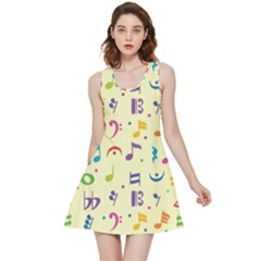 Seamless-pattern-musical-note-doodle-symbol Inside Out Reversible Sleeveless Dress by Salman4z