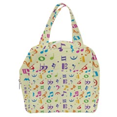 Seamless-pattern-musical-note-doodle-symbol Boxy Hand Bag by Salman4z