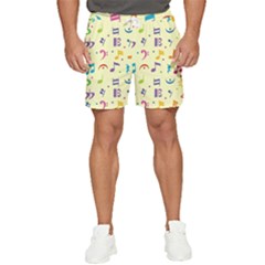 Seamless-pattern-musical-note-doodle-symbol Men s Runner Shorts by Salman4z