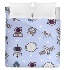 Seamless-pattern-with-space-theme Duvet Cover Double Side (queen Size) by Salman4z