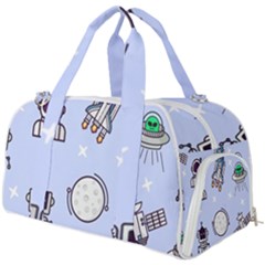 Seamless-pattern-with-space-theme Burner Gym Duffel Bag by Salman4z