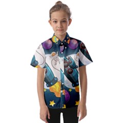 Spaceship-astronaut-space Kids  Short Sleeve Shirt by Salman4z