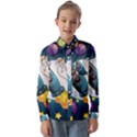 Spaceship-astronaut-space Kids  Long Sleeve Shirt View1