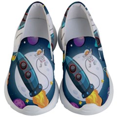 Spaceship-astronaut-space Kids Lightweight Slip Ons by Salman4z