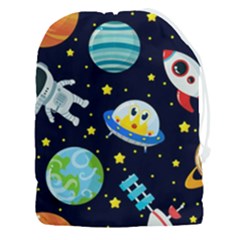 Space-seamless-pattern   - Drawstring Pouch (3xl) by Salman4z