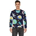 Space-seamless-pattern   - Men s Fleece Sweatshirt View1