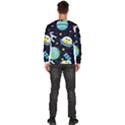 Space-seamless-pattern   - Men s Fleece Sweatshirt View4