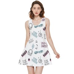 Music-themed-doodle-seamless-background Inside Out Reversible Sleeveless Dress by Salman4z