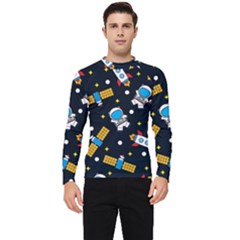 Seamless-adventure-space-vector-pattern-background Men s Long Sleeve Rash Guard by Salman4z