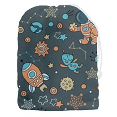 Space-seamless-pattern Drawstring Pouch (3xl) by Salman4z