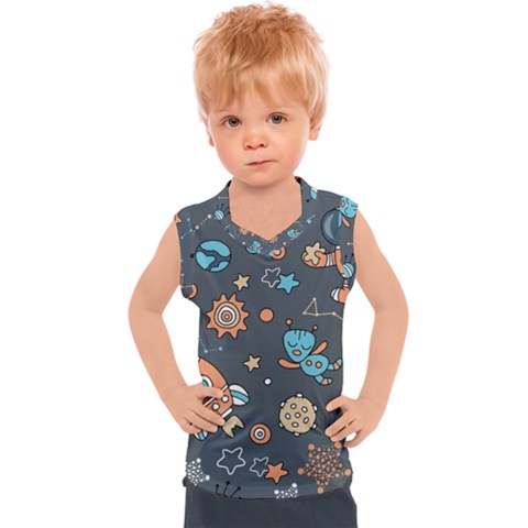 Space-seamless-pattern Kids  Sport Tank Top by Salman4z